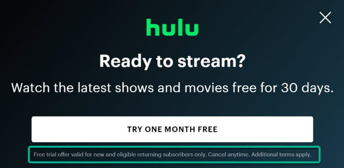 Hulu Free Trial